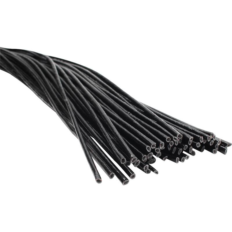 2500V黑色黄腊管玻璃纤维绝缘套管电线电工软管优质加厚阻燃