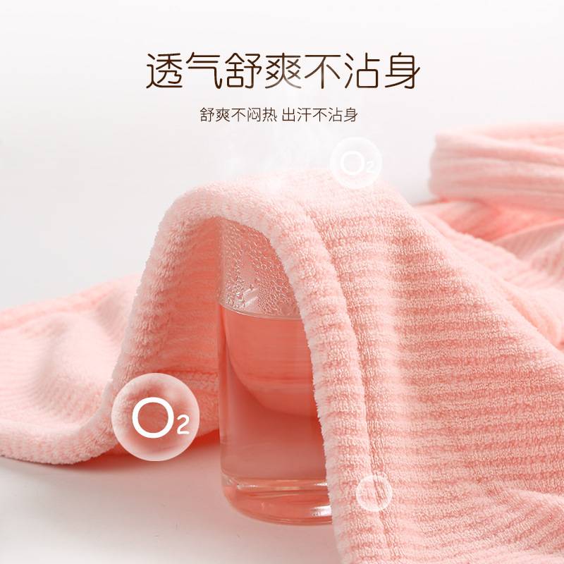 浴袍女士可穿a类可裹浴巾连帽洗澡比纯棉吸水浴裙速干加厚2025