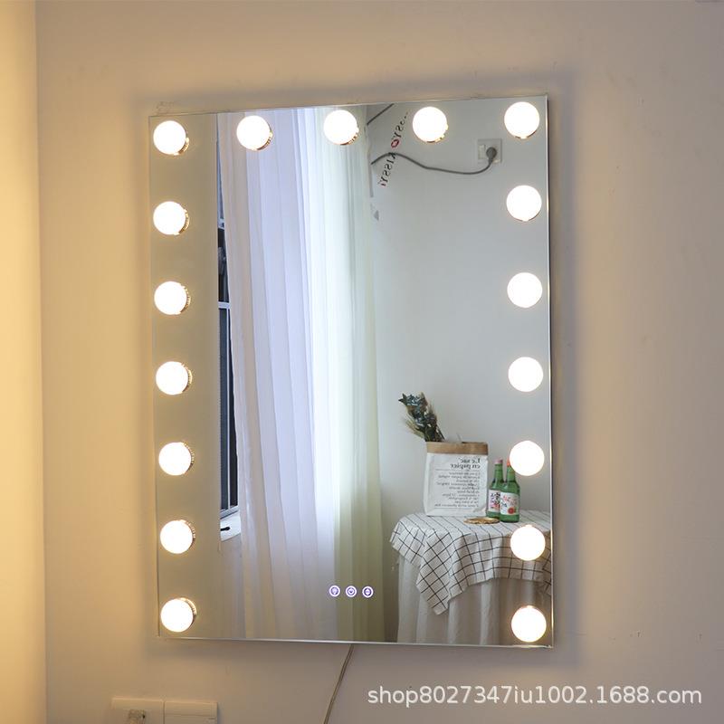 挂墙led化镜挂带灯泡莱坞梳妆镜妆GAX影楼工作室壁专业补光好美妆