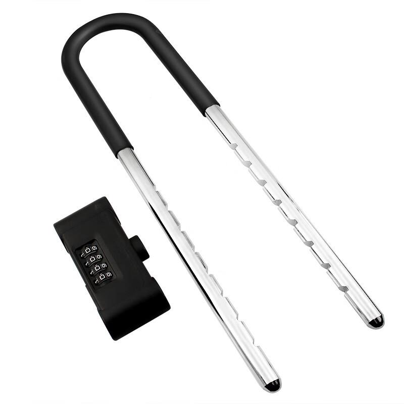 花码梅锁玻璃密门推拉门U形锁防盗MH800-90防撬挂锁U型锁锁商铺密