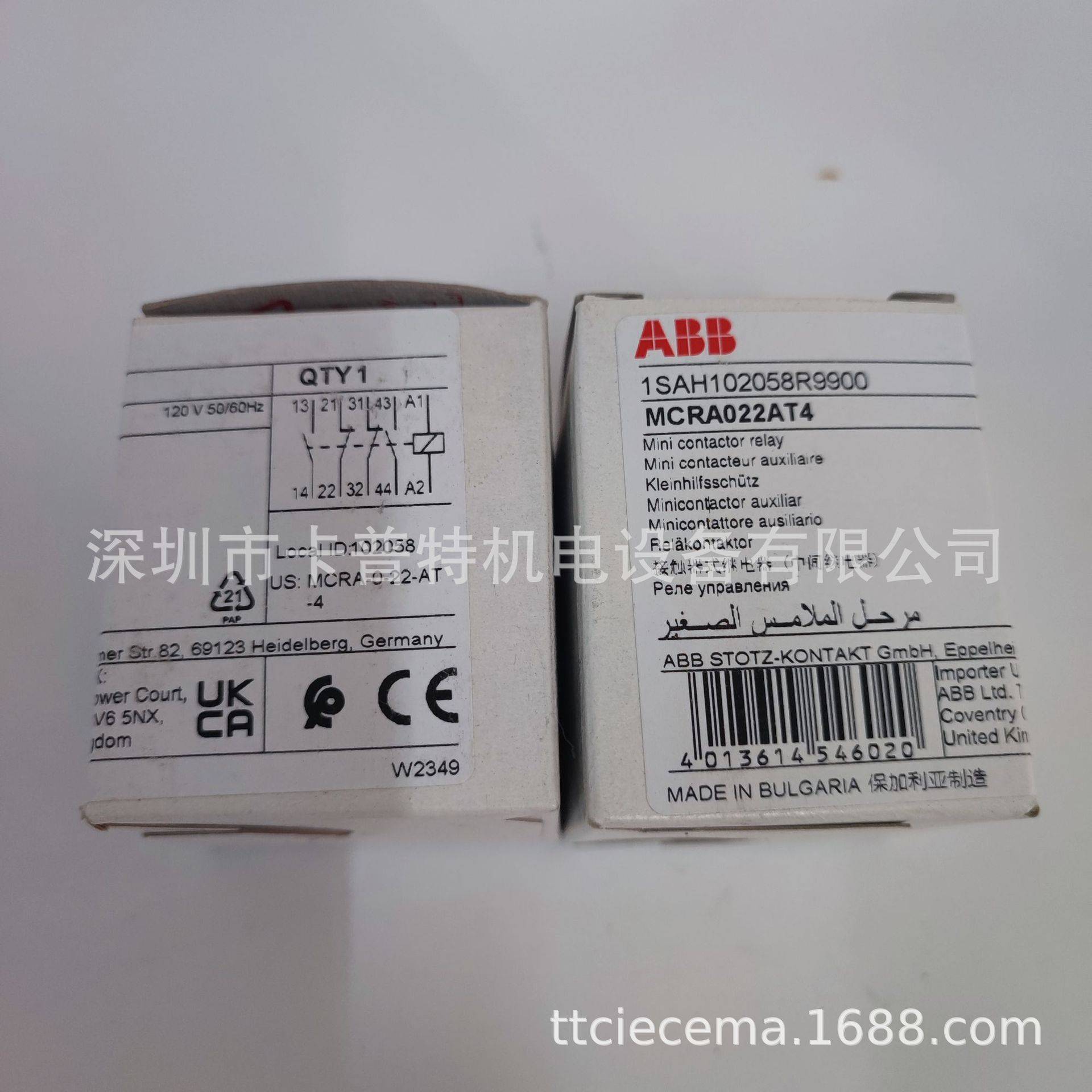 接触器 MCRA031ATM 进口 ABB GE牌 MCRA031AT6 易安装