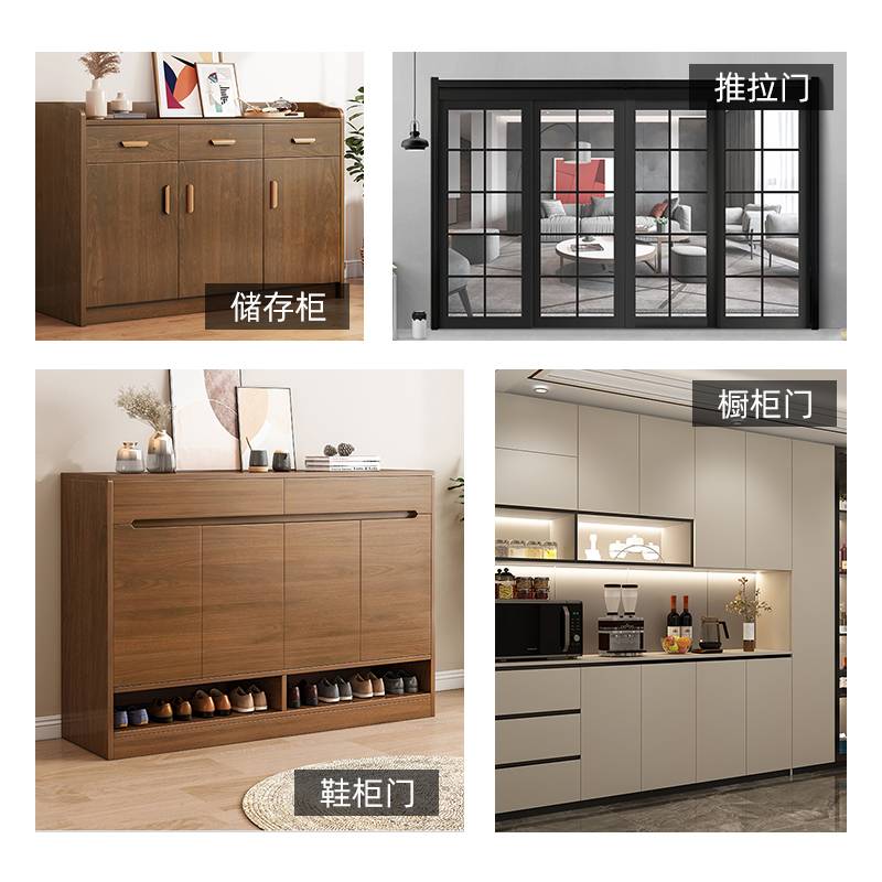 免打孔门锁明装移门扣密码插销锁门搭扣门栓多用型推拉门防盗锁扣