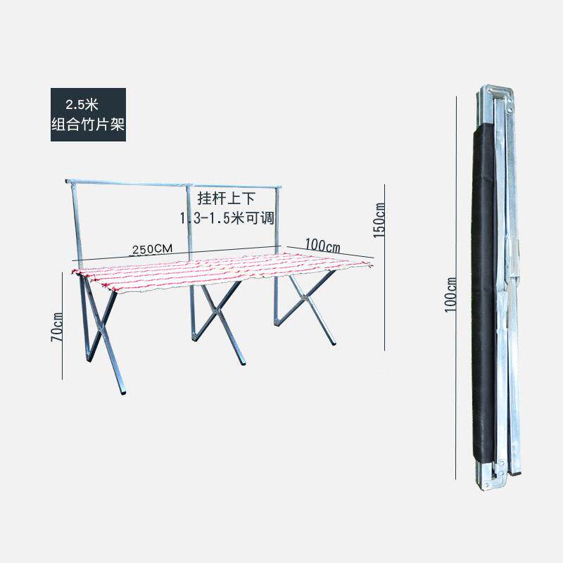 摆摊货架夜市918地货架子竹折折叠饰品衣摊服摆摊架摆地摊桌子席