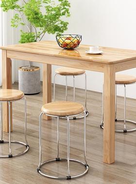 全实通木UAB餐桌形快餐桌吃店餐饮桌椅四方小桌正方实木大排挡面