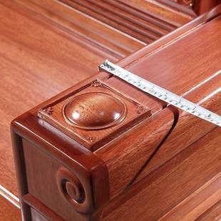 端中典式仿古花梨木木沙发组合古雕花NLV实高家用客厅冬夏两用家