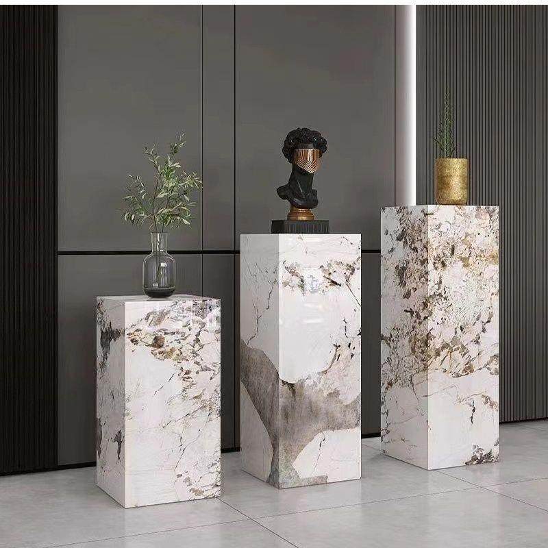 落式石材家用花盆地台花架子ming1987柱子子玄关架花盆岩板底座摆,家居饰品,落地摆件,淘宝优惠券,粉丝福利购,淘宝优惠卷