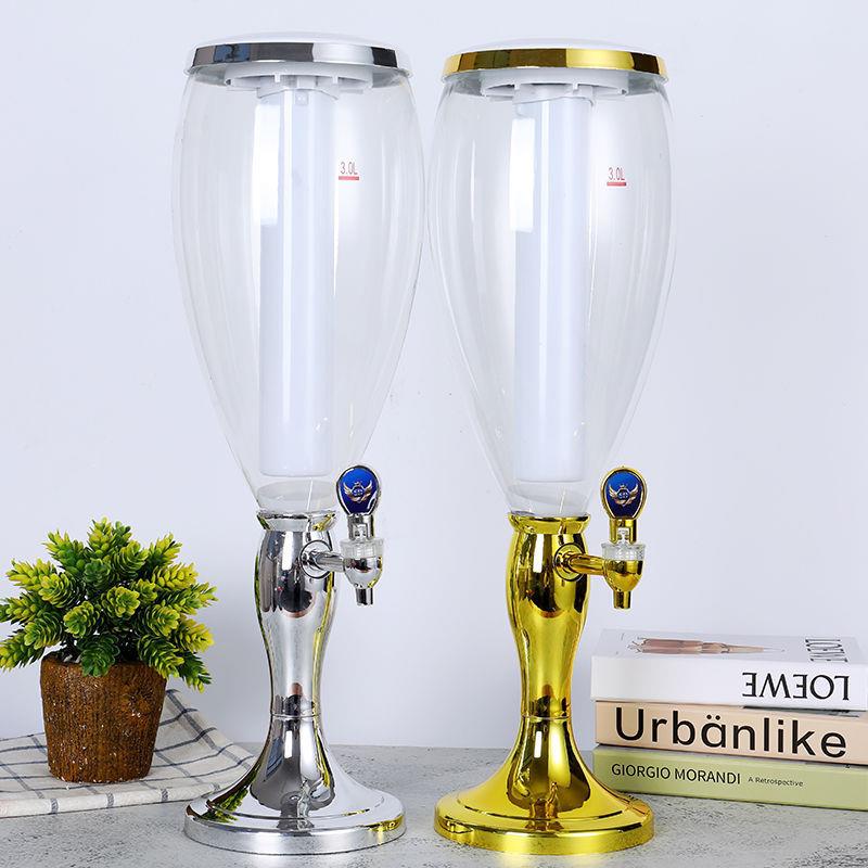 七彩网红扎啤酒炮酒吧啤酒桶扎壶调酒扎啤桶夜店酒桶