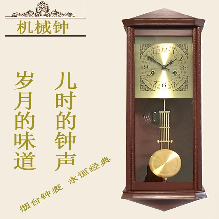 复古机械挂钟机芯机械摆钟老式发条钟表家用怀旧钟表时钟
