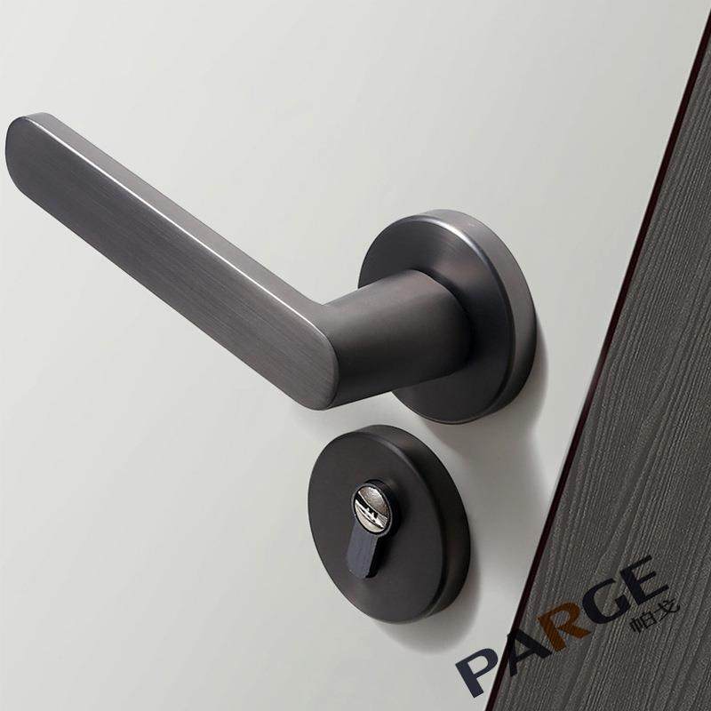 现代门把手室内机械门锁卧室书房办公室木门58分体锁静音锁芯,基础建材,机械门锁,淘宝优惠券,粉丝福利购,淘宝优惠卷