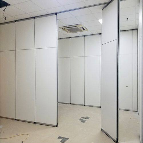 北京酒店餐饮包间办公室电动隔断屏风移动折叠推拉吊轨现代简约