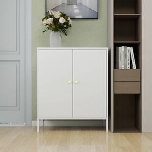 加厚餐边柜出租屋收纳柜家用酒柜客厅靠墙展示柜茶水柜铁皮收纳柜