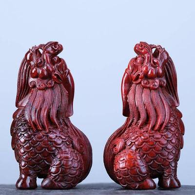 印度老料小叶紫檀望天吼手把件摆件紫檀工艺品整料雕刻送礼佳品