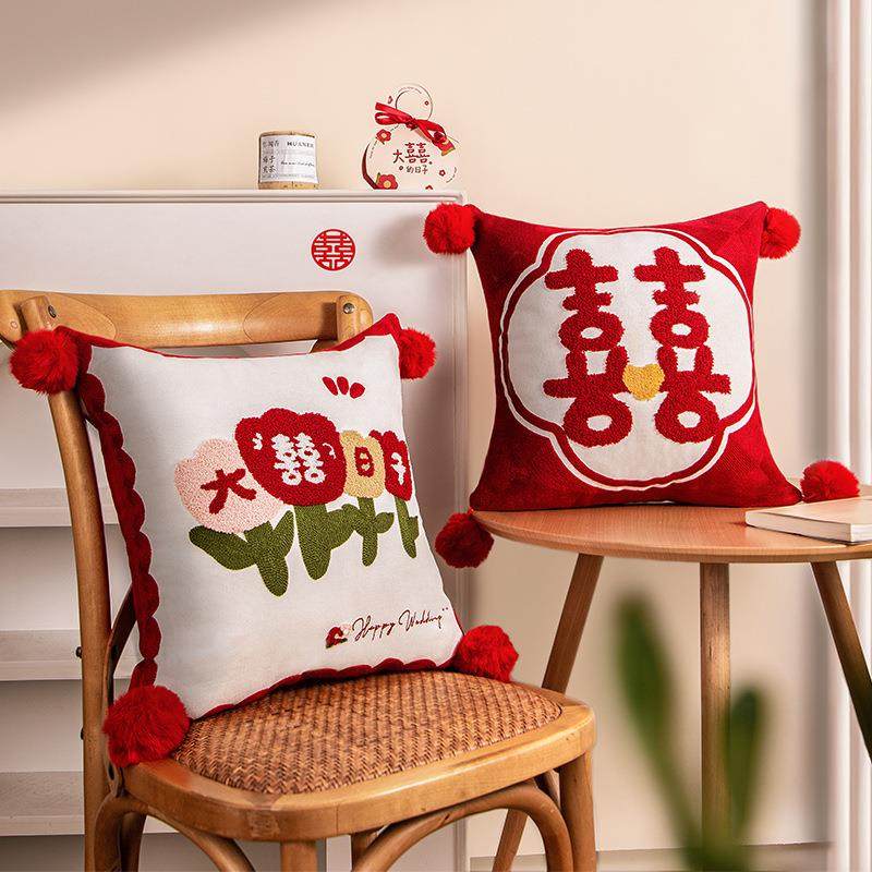 结婚抱枕一对婚庆婚房布置装饰客厅沙发靠垫创意中式婚礼压床靠枕,居家布艺,抱枕被,淘宝优惠券,粉丝福利购,淘宝优惠卷