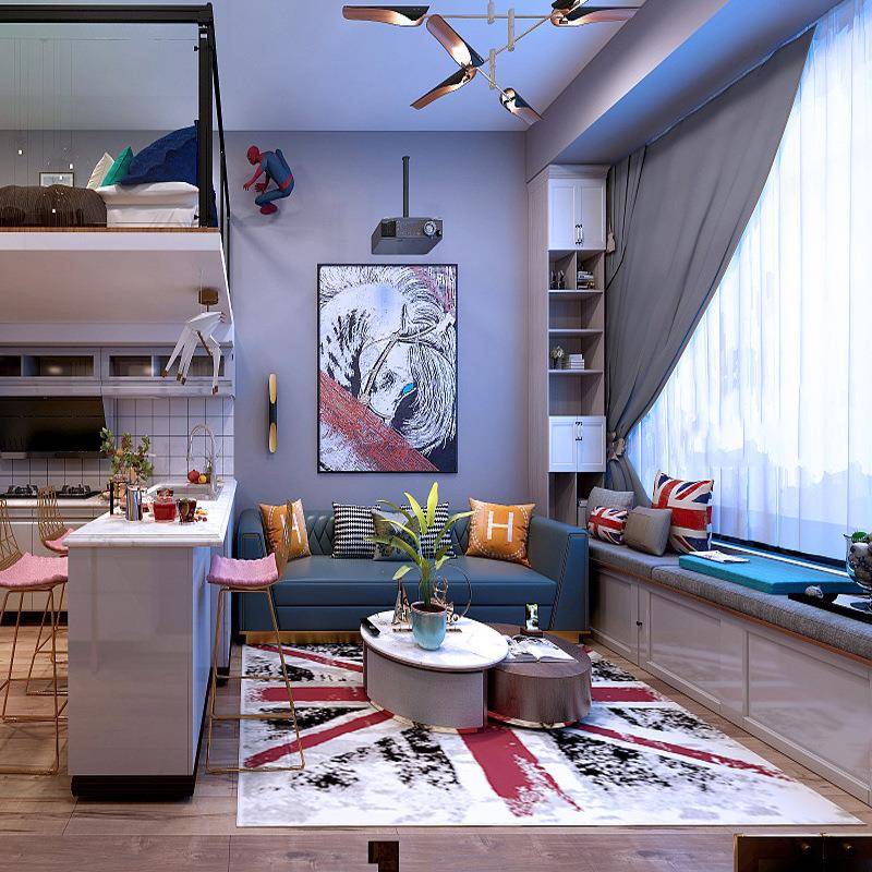 厂家现货家用卧室房间客厅地毯茶几垫水晶绒家居长方形大块毯