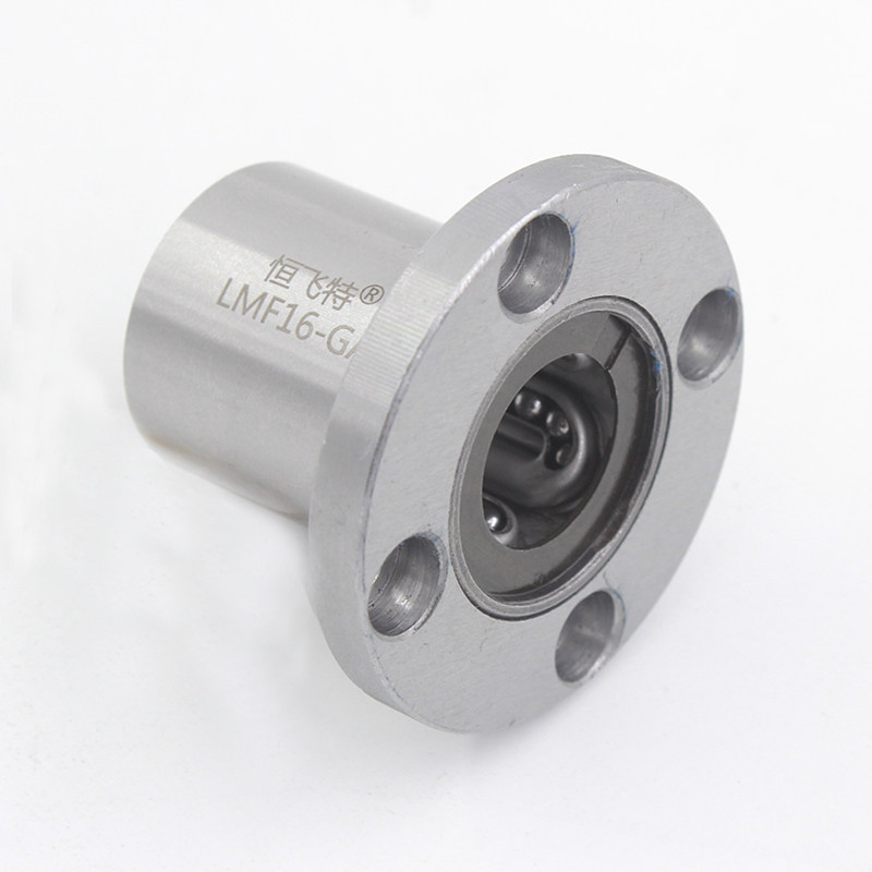 耐高温圆法兰直线轴承LMF10 12 16 20 25 30 35 40 GA UU钢保支架
