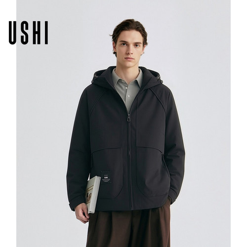 USHI悠时羽绒服男女款冬季工装风户外时尚运动保暖宽松机能外套