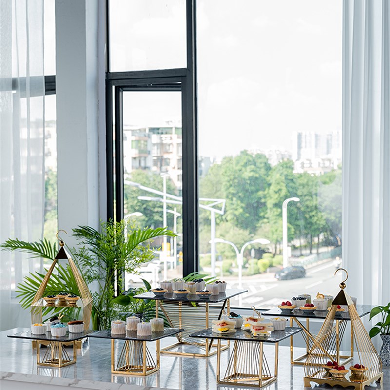 欧洲甜品桌装饰品展示架自助z餐糕点架下午茶点心架自助餐茶歇桌