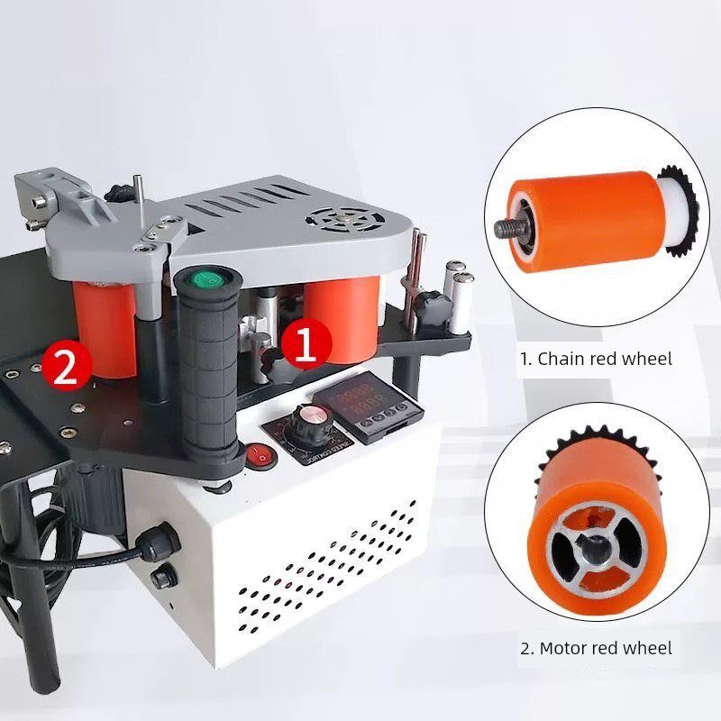 封边机电机红轮压力轮封边带配有轮炼红轮专用小封边机配件