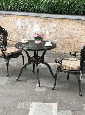 露天桌阳休闲一1588C两家椅组合户外具台铸铝桌椅古典实用型