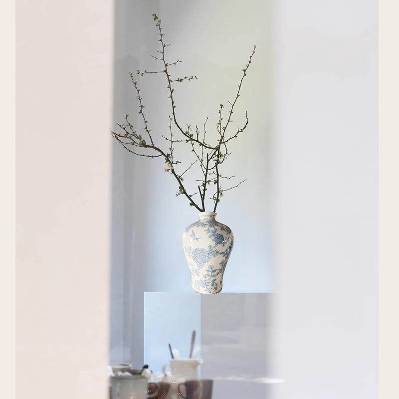 瓷大肚花瓶插新中式花陶陶器瓷艺术摆件花艺民宿UBX软装,橡塑材料及制品,工业陶瓷,淘宝优惠券,粉丝福利购,淘宝优惠卷