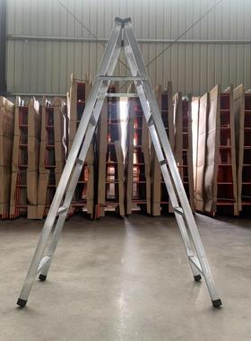 镀锌折叠人字行铁梯子家走梯YA-DXT-3用工程伸缩加便捷厚式子