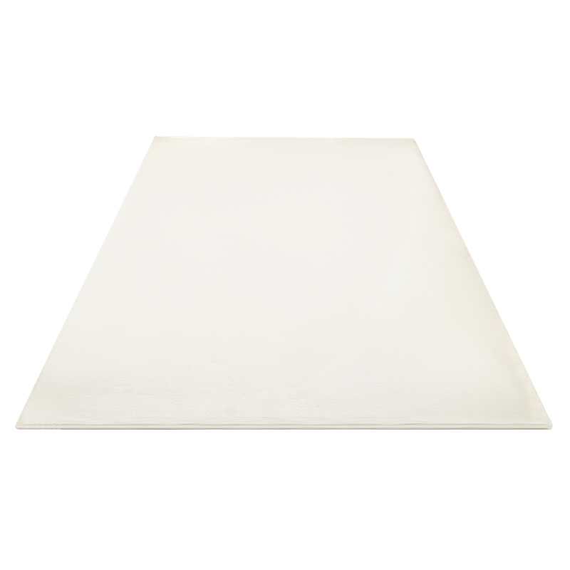 白色奶油风地毯加厚主卧室床边毯素色ins床前毯T客厅茶几毛毯地垫