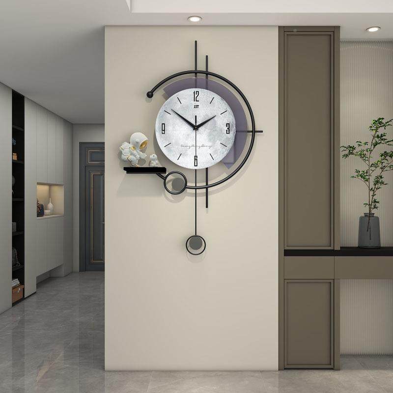 现代简约钟表钟客厅时2025新款网红大气挂用时尚餐JT23224Y厅创意