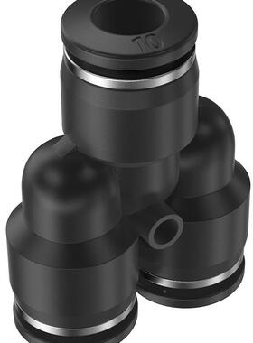 370TP朝日W气动三通YM型管快速接头气PY6/8/10/12/16变径快插PY12