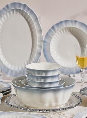 碗釉下彩法式碗盘装家用套餐具202款5新整套乔迁新居高颜DJX值碗