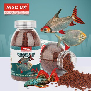日索中型热带鱼下沉饼状鱼食飞凤鱼银板鱼异形鱼多重扬色红饼饲料