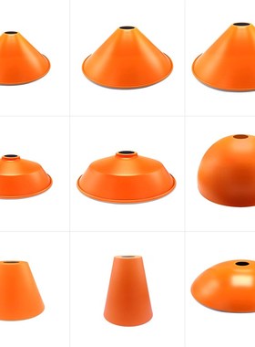 创意橙色灯罩 吊灯配件轻奢工业风服装店 E27灯头DIY组装田园商铺