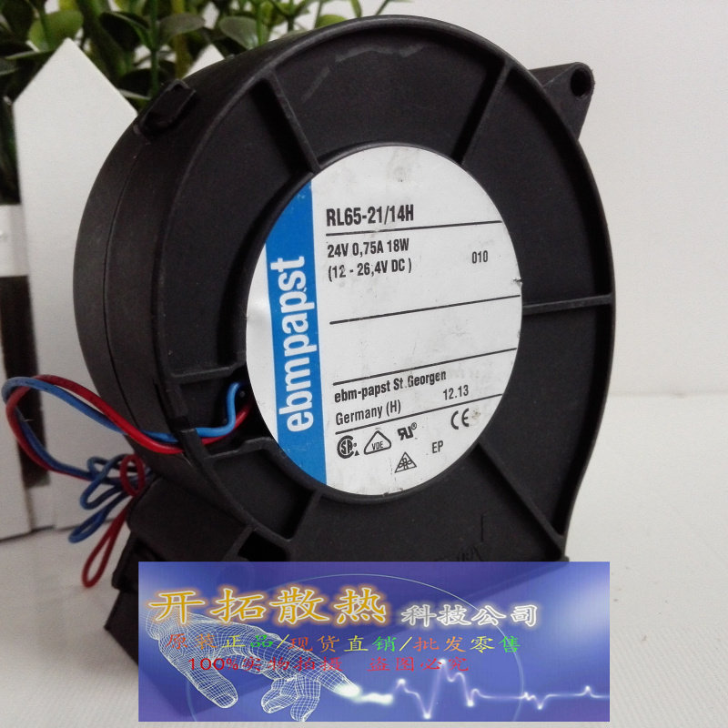 德国ebmpapst RL65-21/14H 24V 0.75A 18W 进口风扇9CM鼓风机