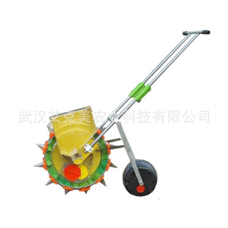 谷子白菜萝卜藜i麦蔬菜高粱点播种器播种机手推动滚筒轮式播种机