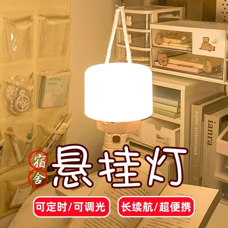 小夜灯宿舍床上i用悬挂续航久充电式学习迷你吊灯大学生寝室上下