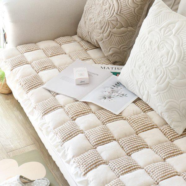 法式轻奢加厚沙发垫韩式简约防滑实木皮沙发坐垫飘窗垫馒头垫座垫,居家布艺,沙发垫,淘宝优惠券,粉丝福利购,淘宝优惠卷