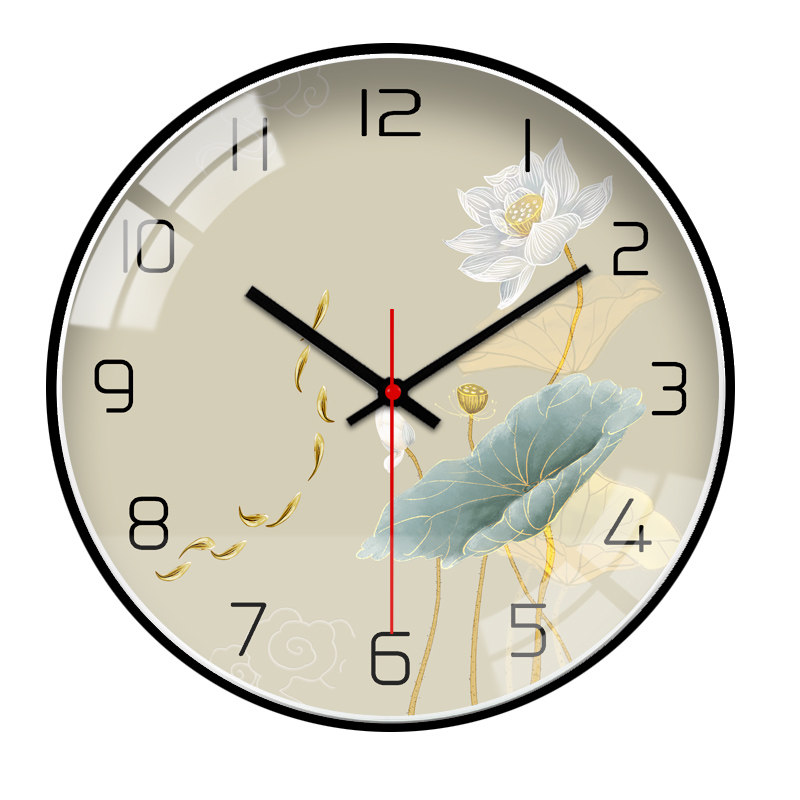 和气生财挂钟客厅钟表o挂墙家用时钟现代简约大气挂表时尚石英钟