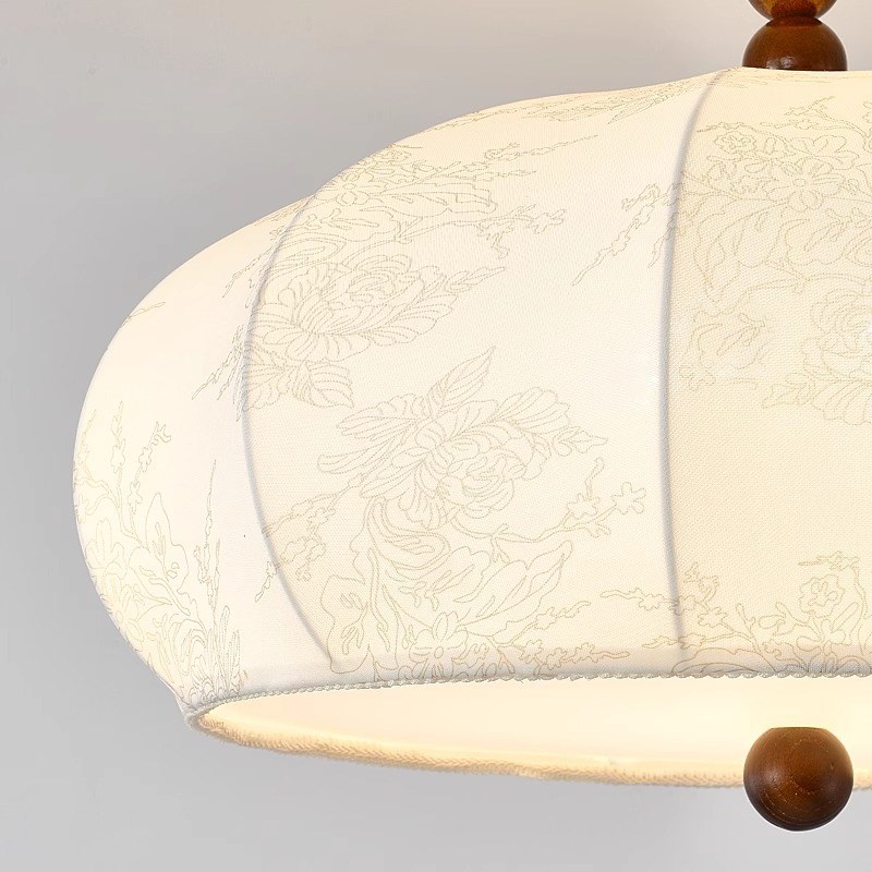 法式复古中古卧室吸顶灯布艺印花南洋风书房N侘寂风氛围浪漫主卧