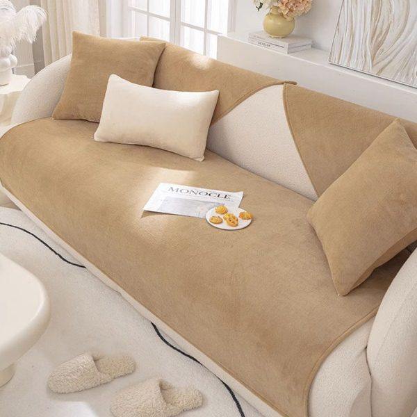 牛奶绒沙发垫2024年新款冬季加厚毛绒防滑坐垫保暖沙发套罩盖布巾,居家布艺,沙发垫,淘宝优惠券,粉丝福利购,淘宝优惠卷