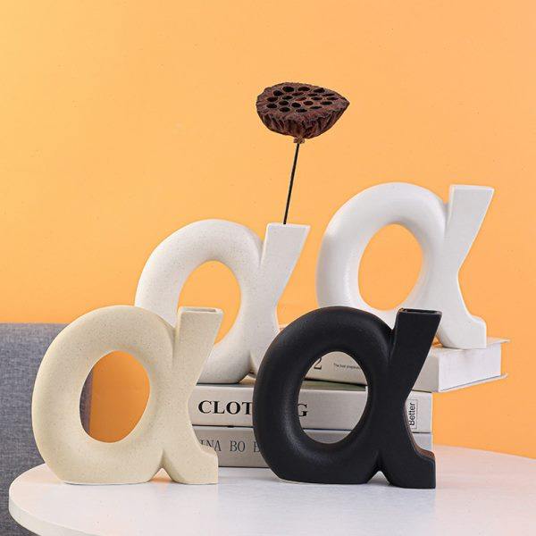 客厅家居创意摆件样板房软装饰品北欧陶瓷花瓶干花摆件艺术几何体,家居饰品,花瓶,淘宝优惠券,粉丝福利购,淘宝优惠卷