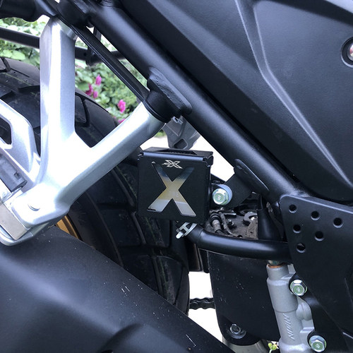 适用凯越b525X 500X F 400x F改装不锈钢后刹车油杯罩油壶盖保护