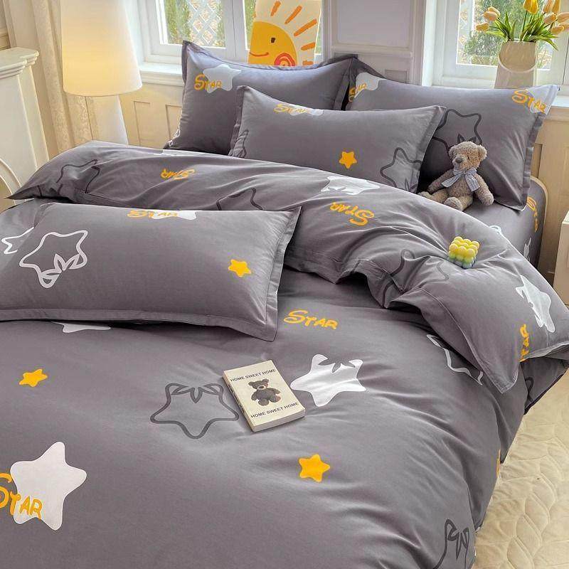 【轻盈】纯棉全棉被套单件学5生透宿舍LW气单人10x200被罩180x220,床上用品,学生床品套件,淘宝优惠券,粉丝福利购,淘宝优惠卷