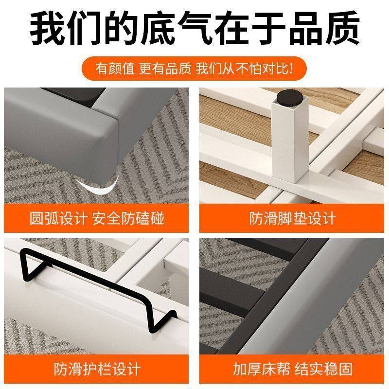 悬浮床卧室家用无床头榻榻米床架排骨架民宿酒店出租房单双人矮床
