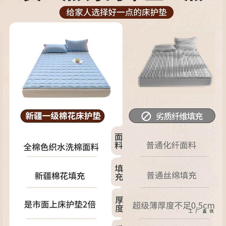 棉质洗水棉花床垫棉垫家用被褥棉絮垫子可水F5M8S88H洗薄款垫软被