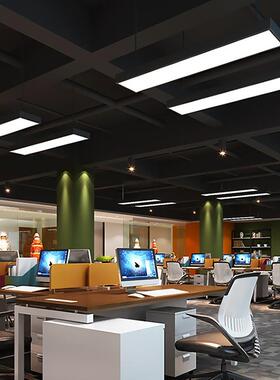 办室会议吊灯led长条灯程超公亮现代简约吸顶灯长室方形教RP418C