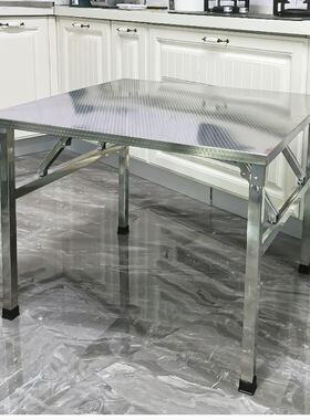 镀钢折叠锌桌餐桌家用宿舍租房吃出饭桌35353写字学习桌摆小摊便