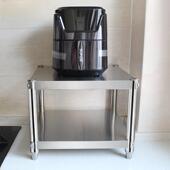 ?XPZ304不锈钢厚厨房置物架加微波台炉烤箱架收消毒柜冰箱支架面