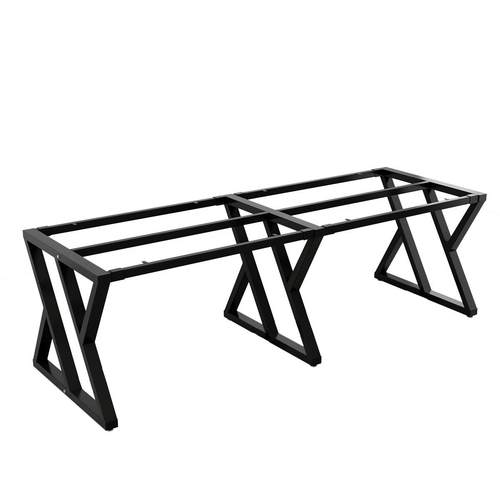 铁艺桌餐桌腿支架办公会议桌脚架大理石岩板NJB底座台电脑大板桌