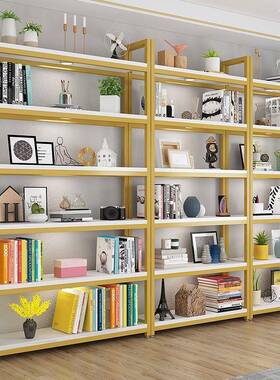 书架多层落地置物陈架收纳架列架储物架组564146合货文柜铁艺展件