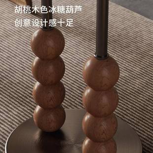 灰色实木挂衣架落地卧室架不锈钢衣帽架入户YAO晾厅衣服挂结实耐