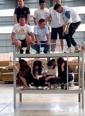 铁床上下铺下床双层床双成13128上人艺员工学生宿舍铁床层架子床